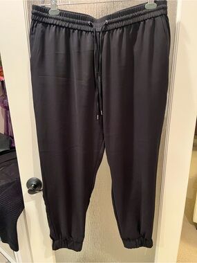 Dressy black  Elastic-Waist Jogger Pants